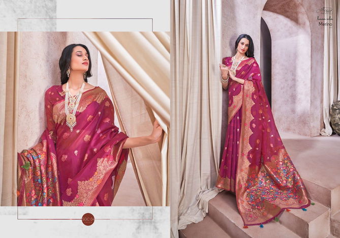 Aura Merino V 1 Heavy Festive Wear Wholesale Designer Sarees Catalog